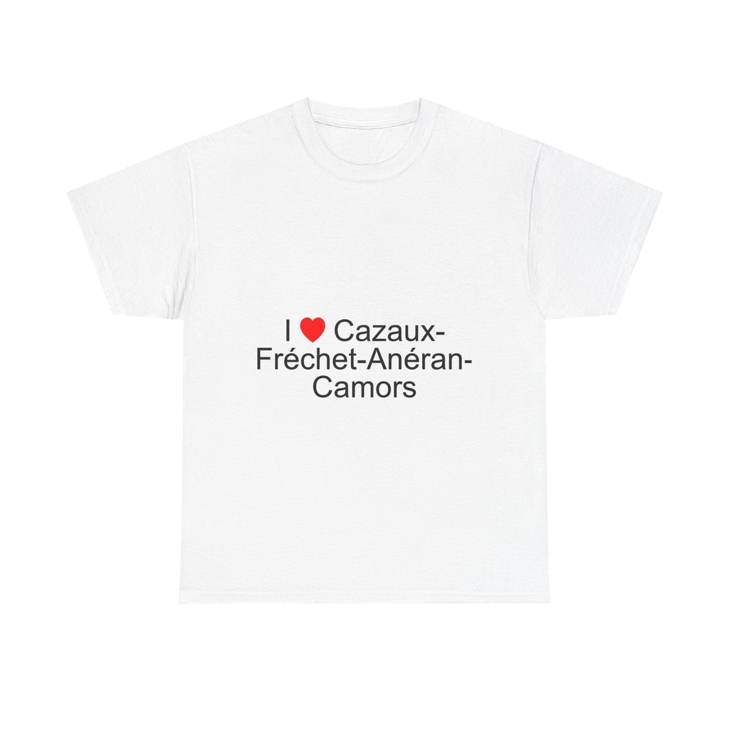 T-shirt I love cazaux-fréchet-anéran-camors