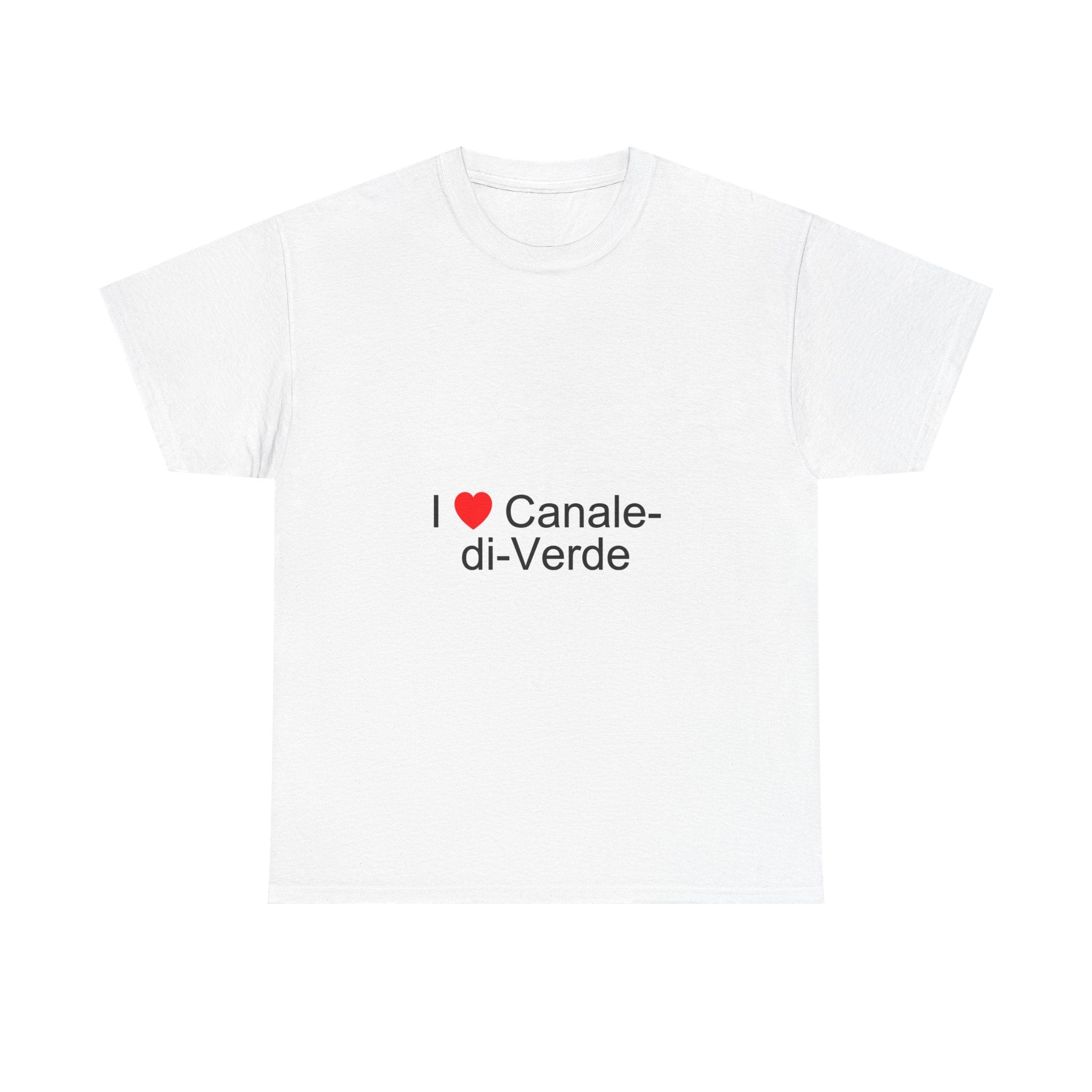 T-shirt I love canale-di-verde