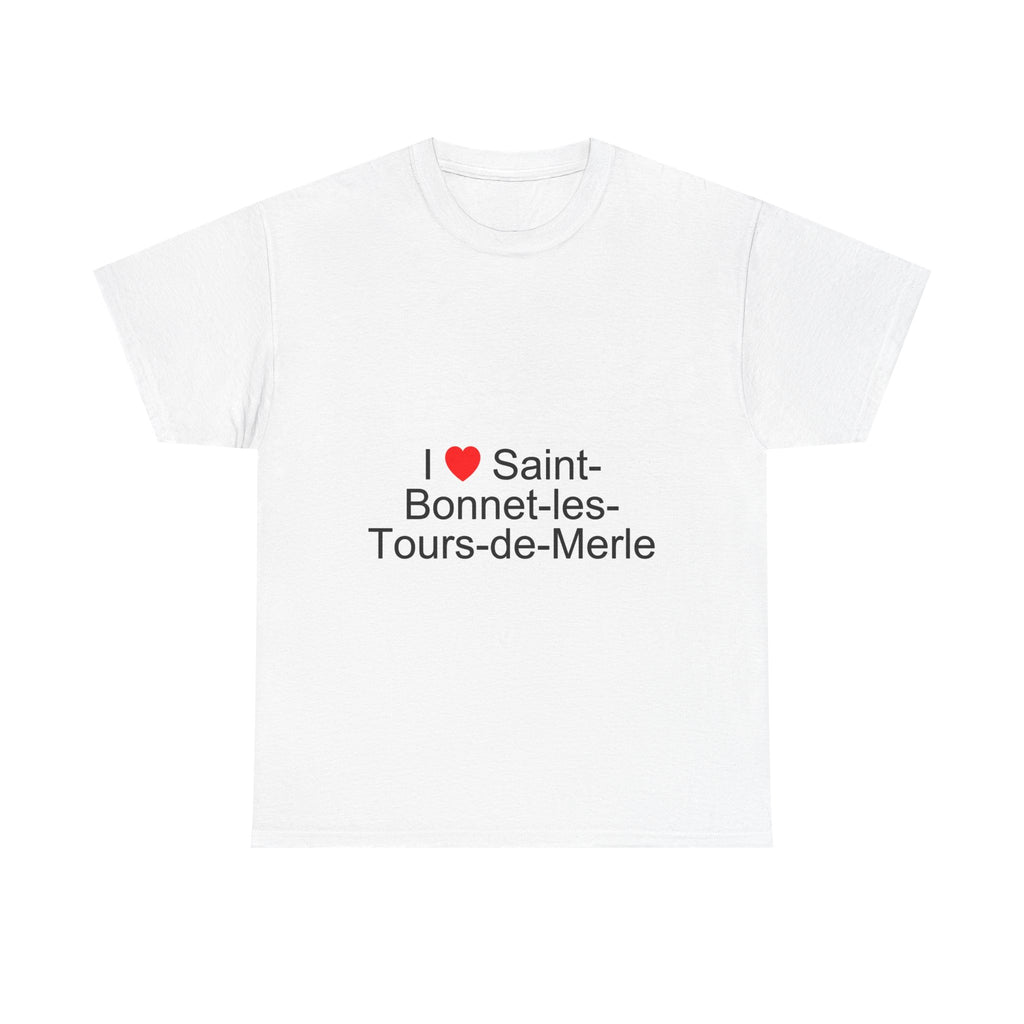 T-shirt I love saint-bonnet-les-tours-de-merle