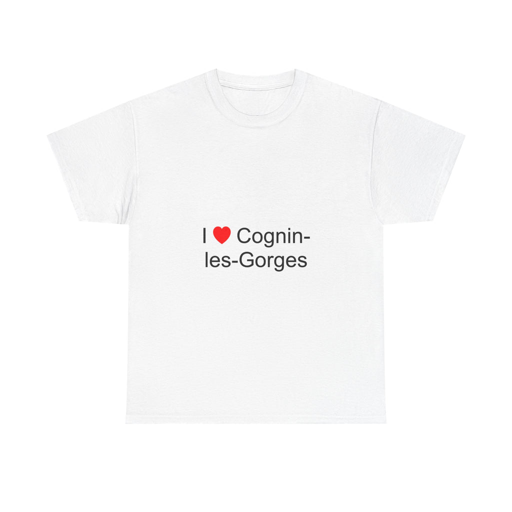 T-shirt I love cognin-les-gorges