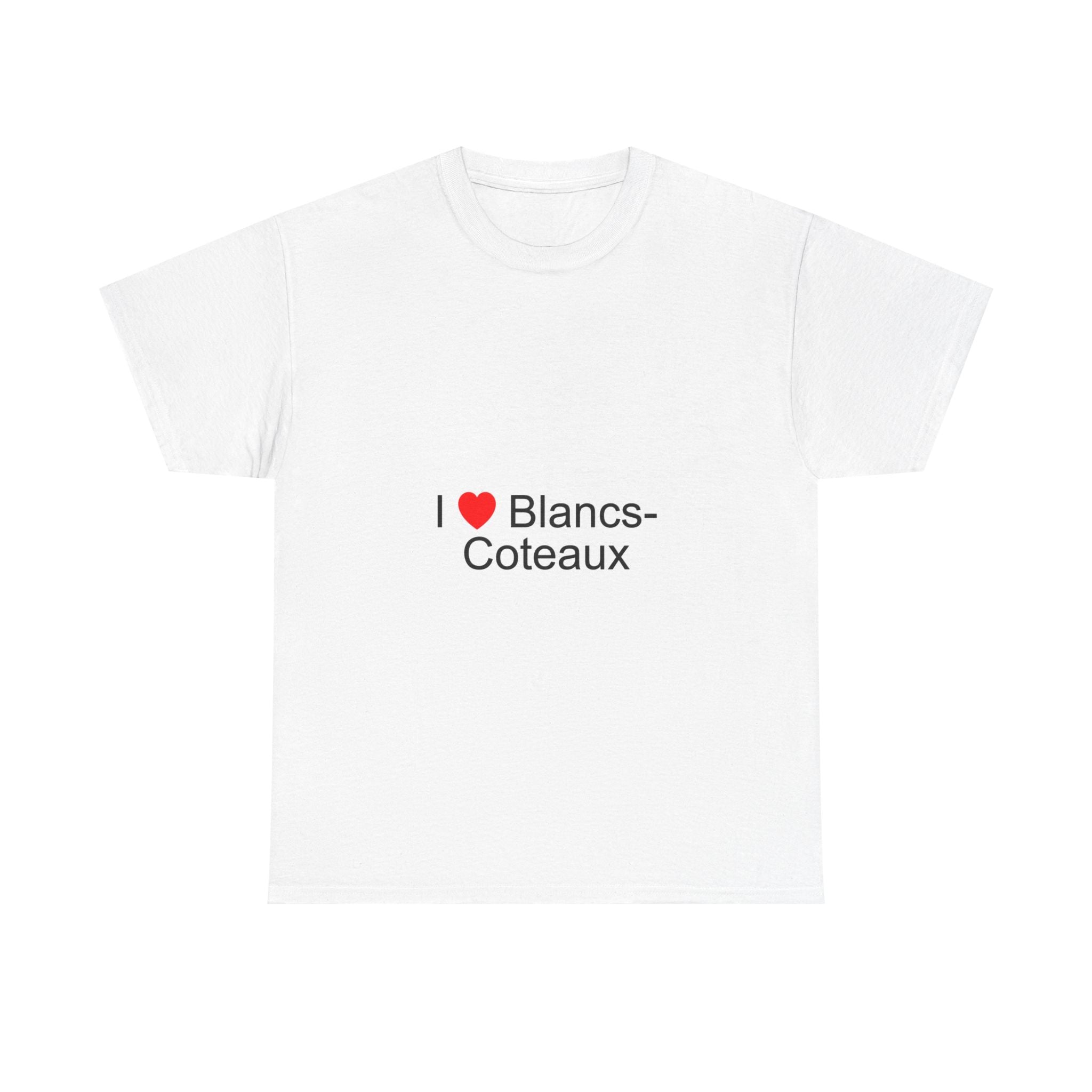 T-shirt I love blancs-coteaux