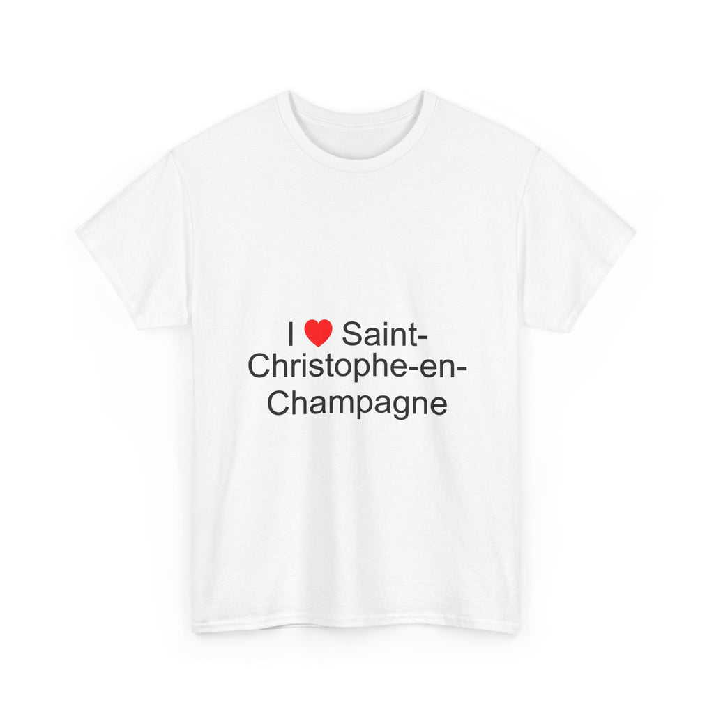 T-shirt I love saint-christophe-en-champagne