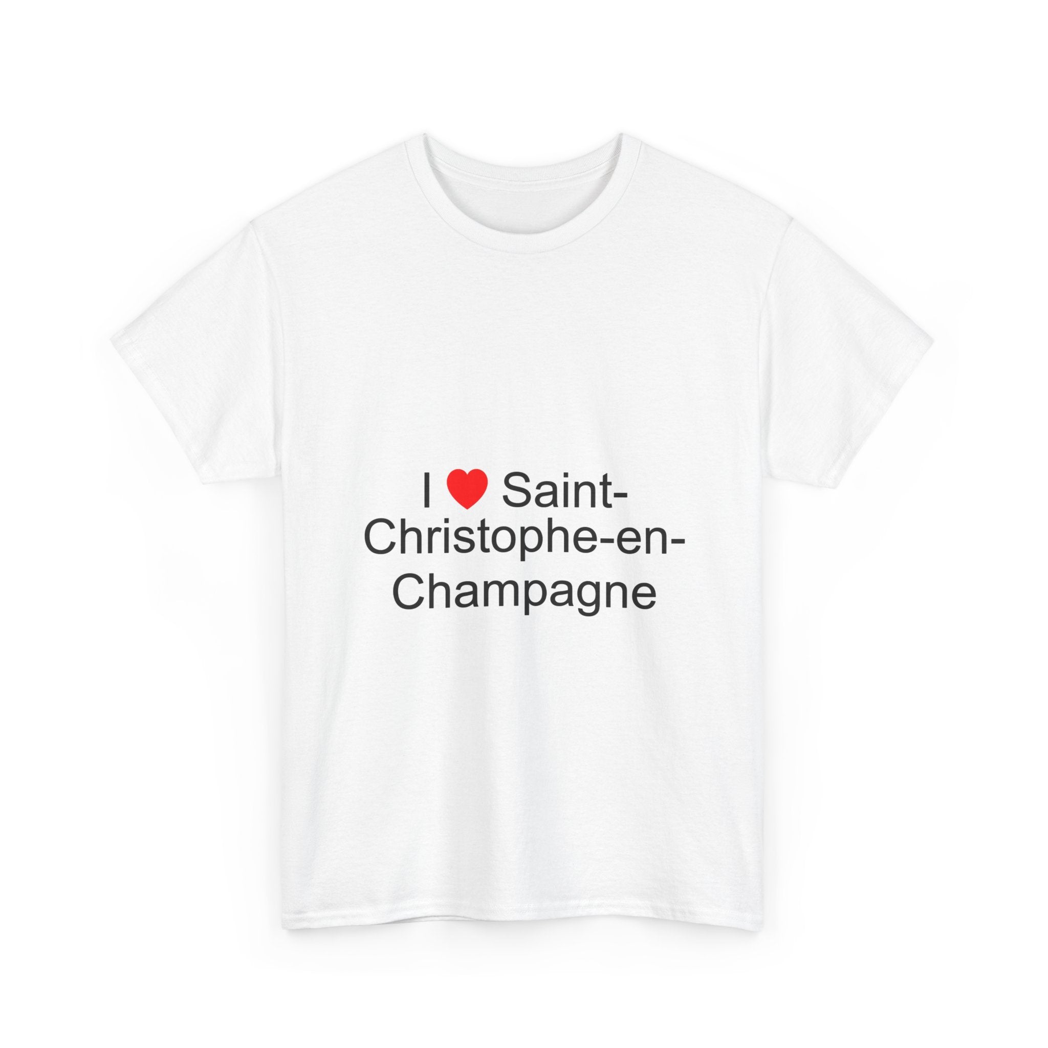T-shirt I love saint-christophe-en-champagne