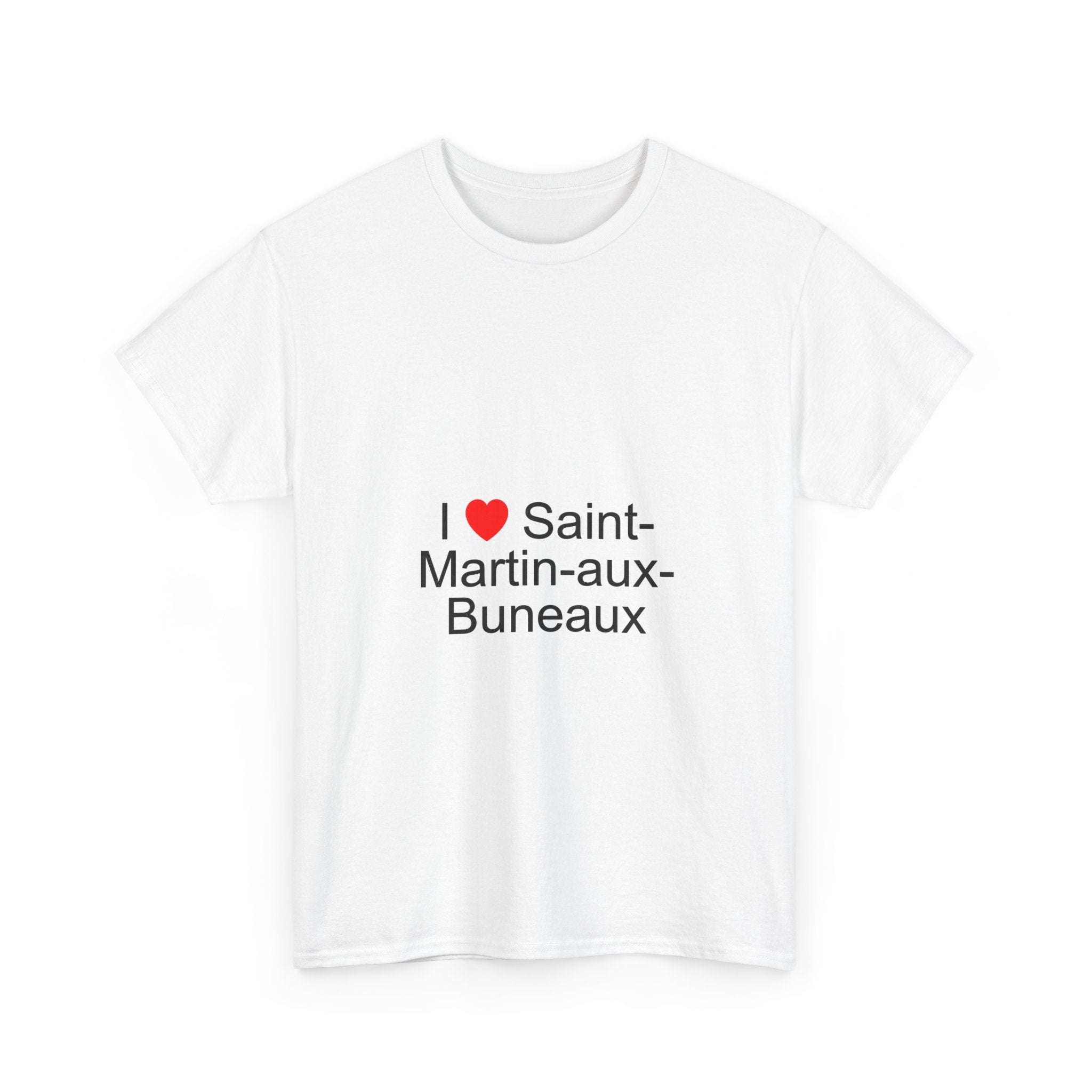 T-shirt I love saint-martin-aux-buneaux