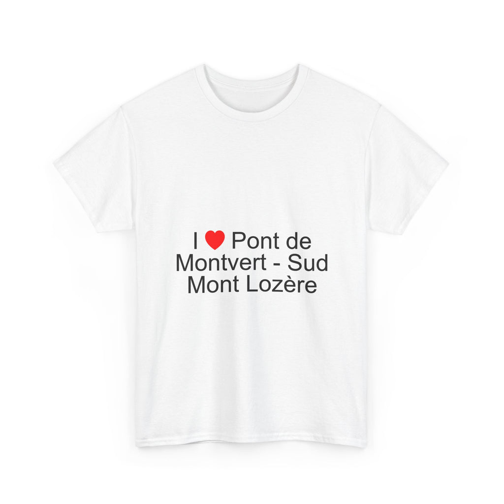 T-shirt I love pont de montvert - sud mont lozère