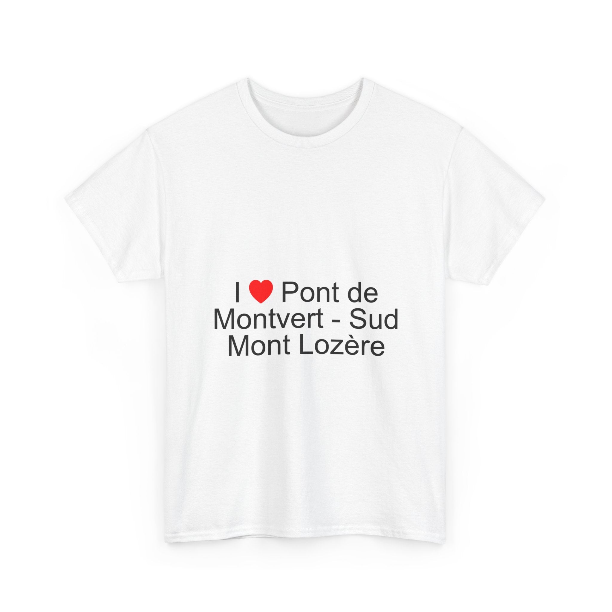 T-shirt I love pont de montvert - sud mont lozère