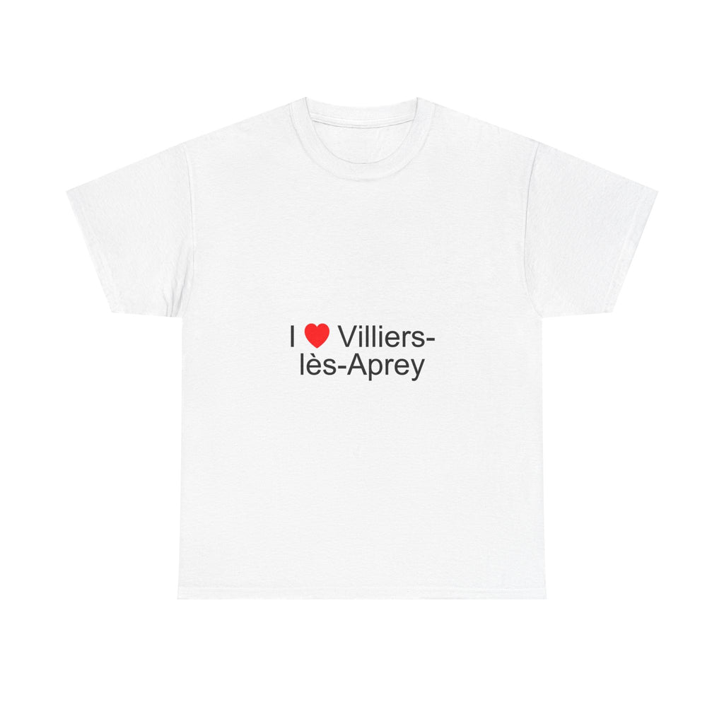 T-shirt I love villiers-lès-aprey