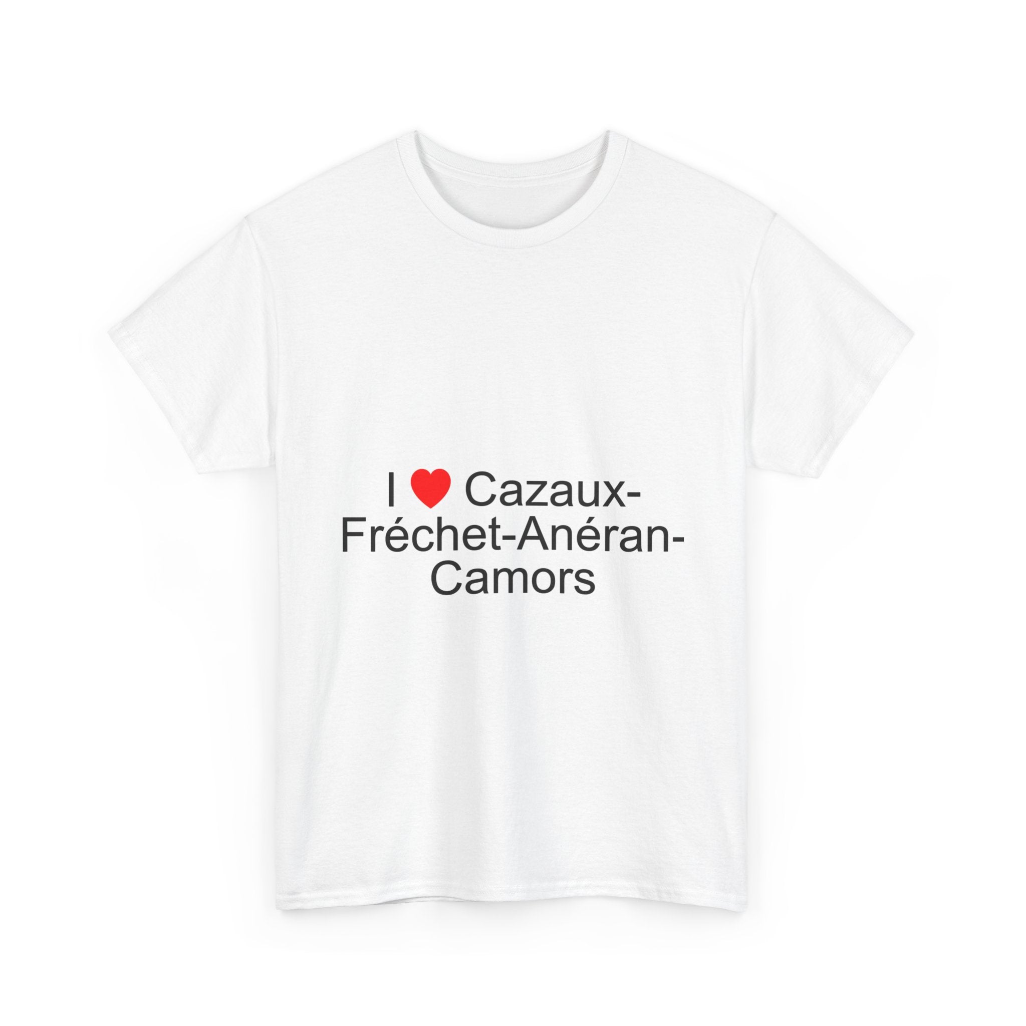 T-shirt I love cazaux-fréchet-anéran-camors