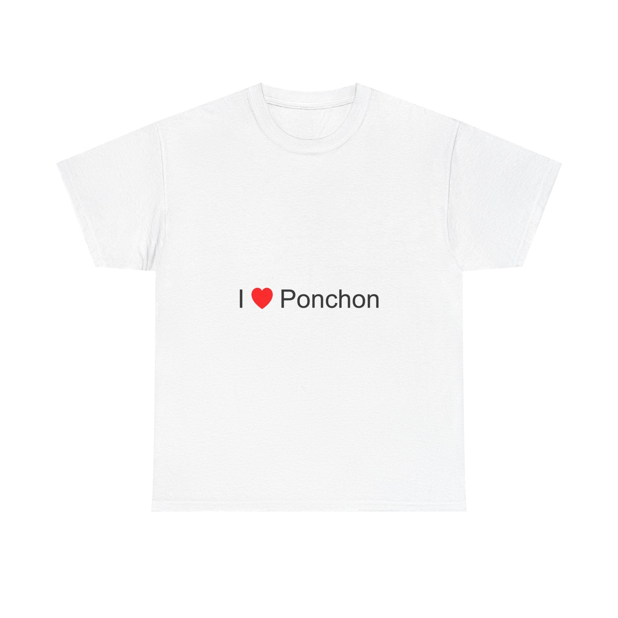 T-shirt I love poncho