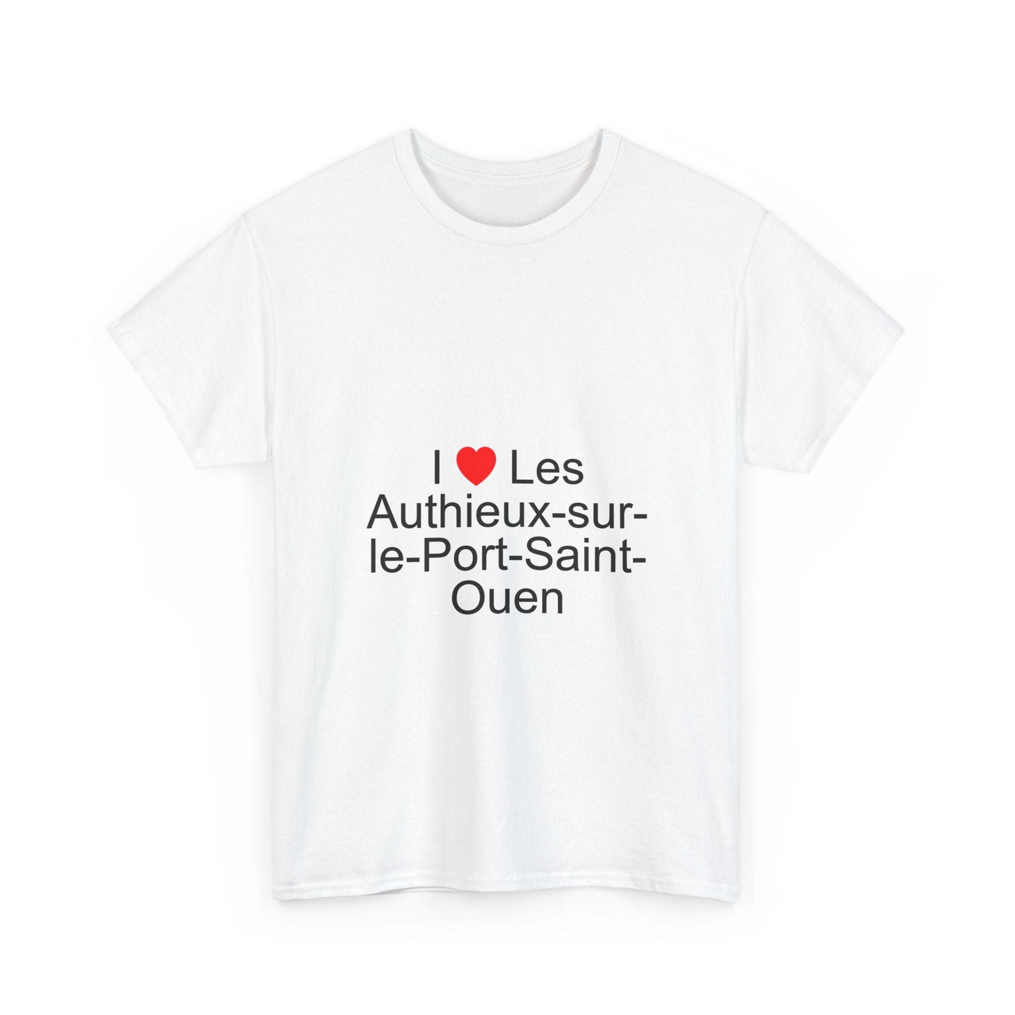 T-shirt I love les authieux-sur-le-port-saint-ouen