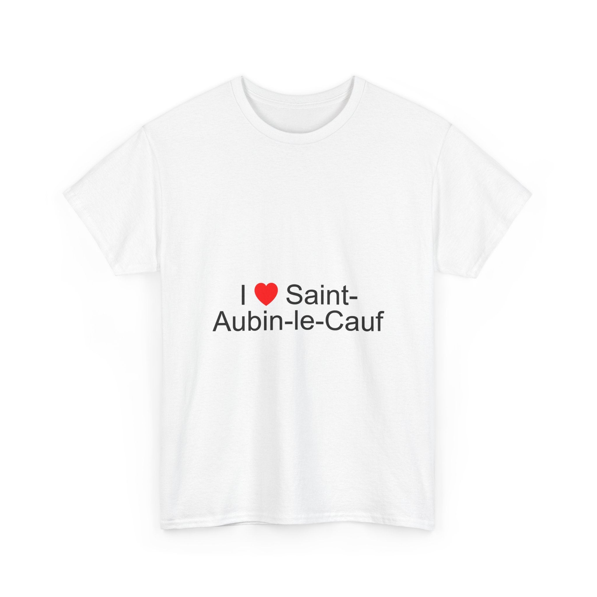 T-shirt I love saint-aubin-le-cauf