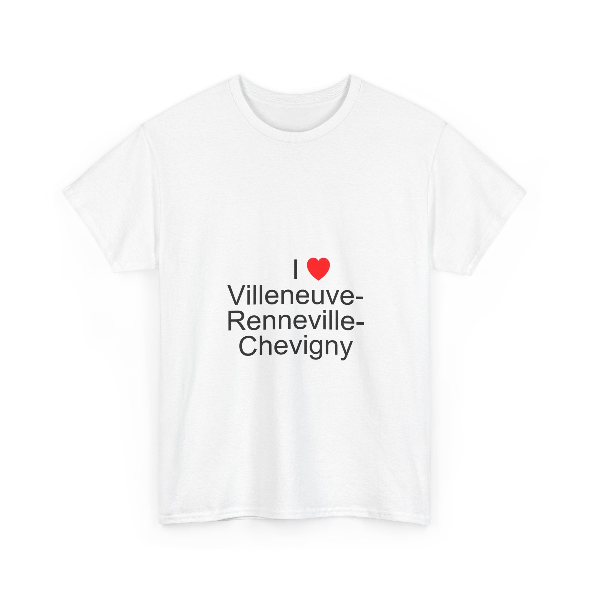 T-shirt I love villeneuve-renneville-chevigny