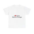 T-shirt I love saint-martin-d'uriage