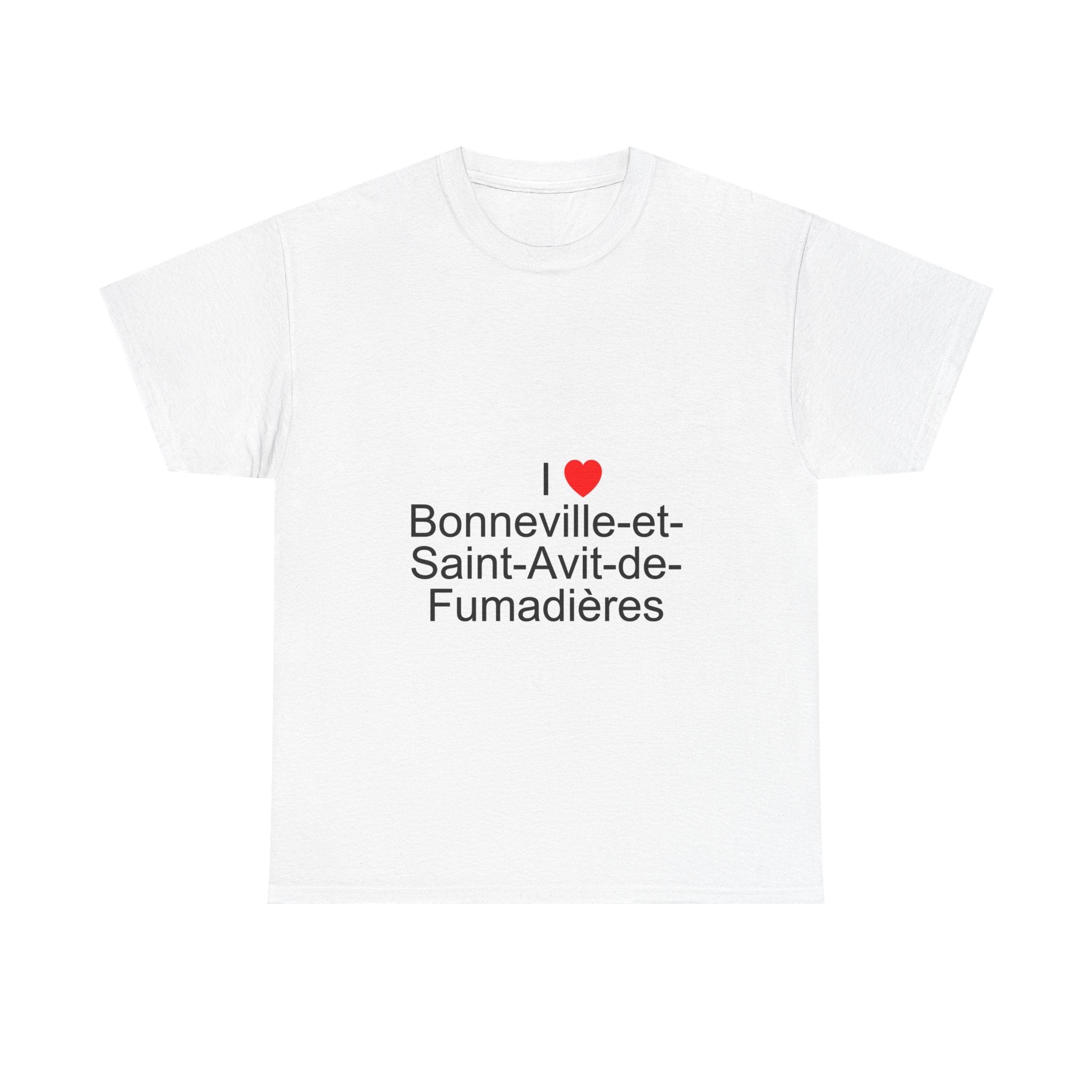 T-shirt I love bonneville-et-saint-avit-de-fumadières