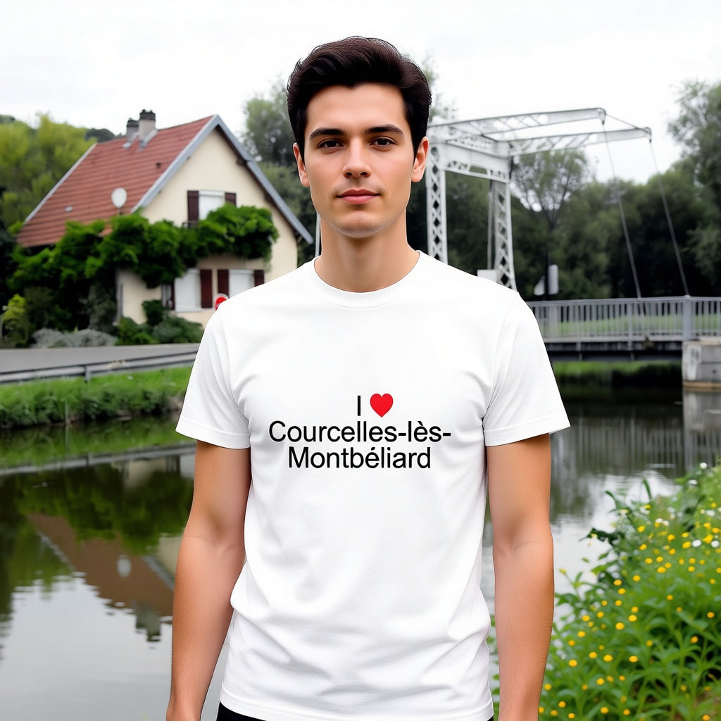 T-shirt I love courcelles-lès-montbéliard