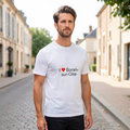 Photo portée du T-shirt I love boran-sur-oise en décor Boran Sur Oise