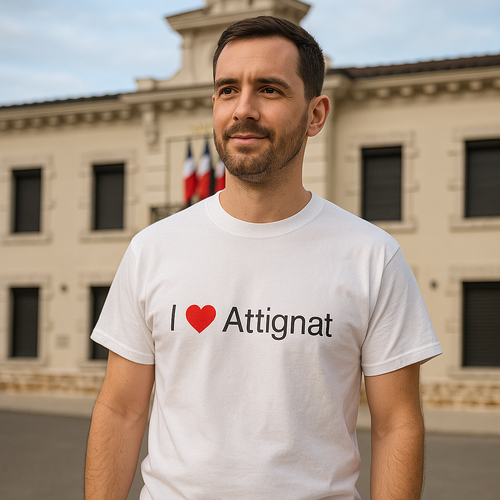 T-Shirt I love Attignat