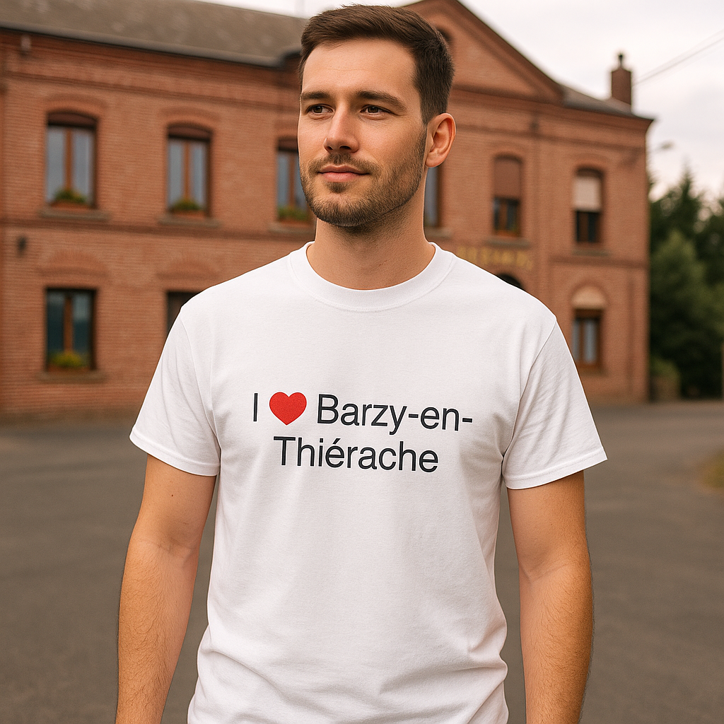 T-Shirt Ich liebe Barzy-en-Thiérache