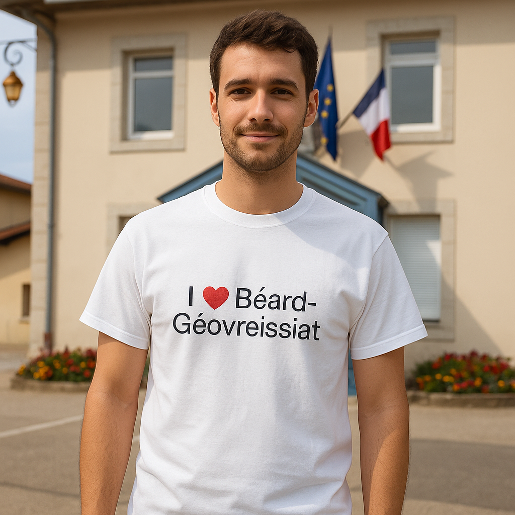 I love béard-geovreissiat t-shirt