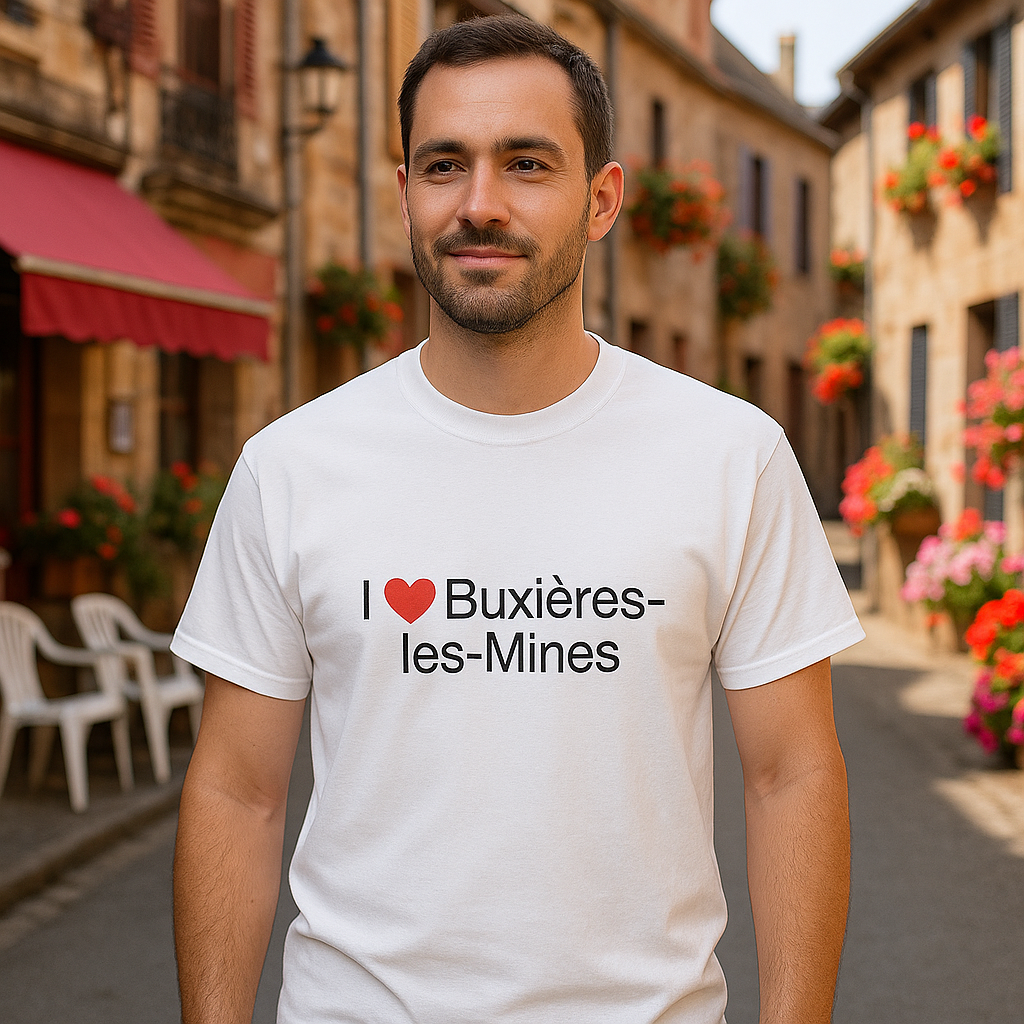 T-Shirt Ich liebe Buxières-les-Mines