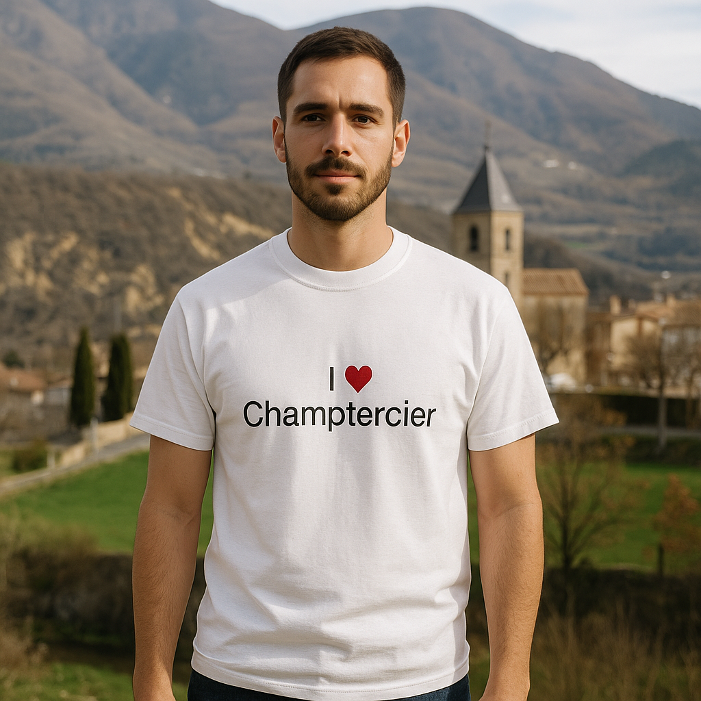 T-Shirt Ich liebe Champtercier