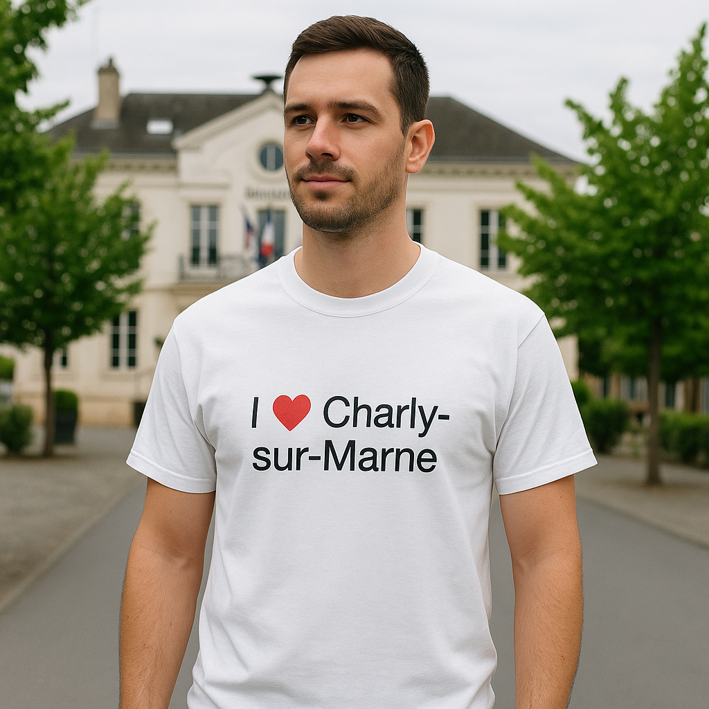 T-Shirt Ich liebe Charly-sur-Marne