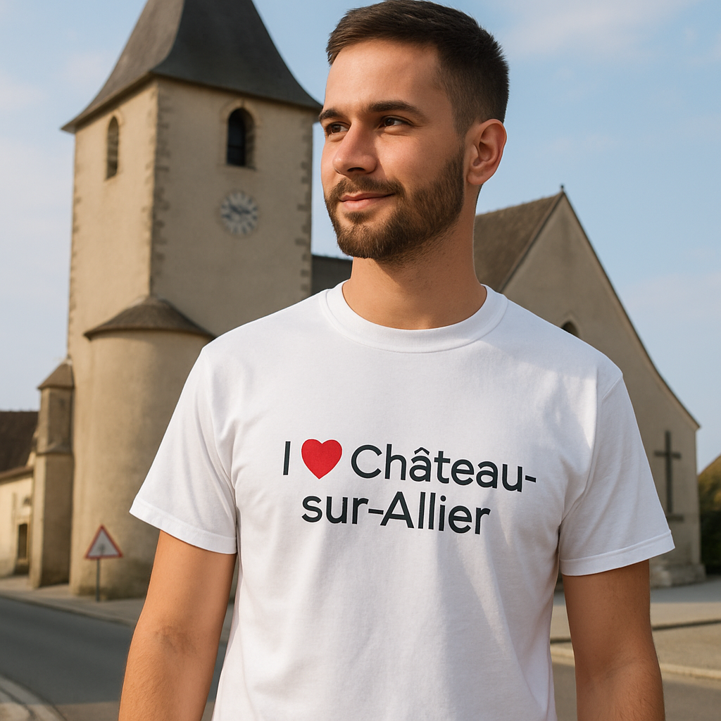 T-Shirt "I love Château-sur-Allier"