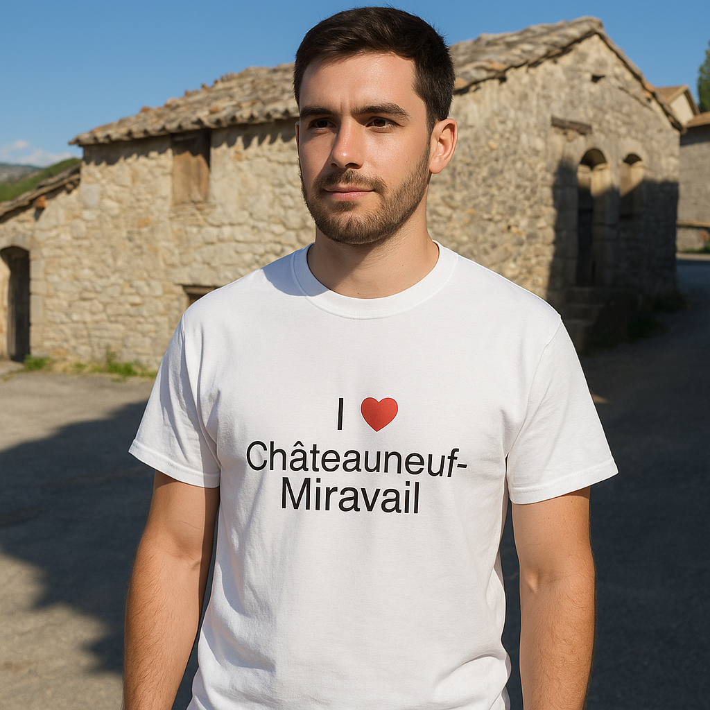 I love châteauneuf-miravail t-shirt