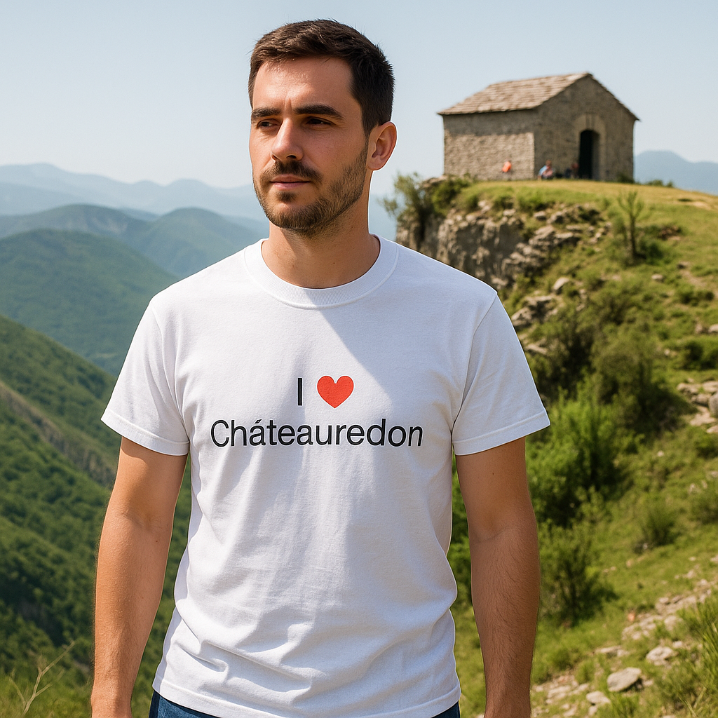 T-Shirt Ich liebe Châteauredon