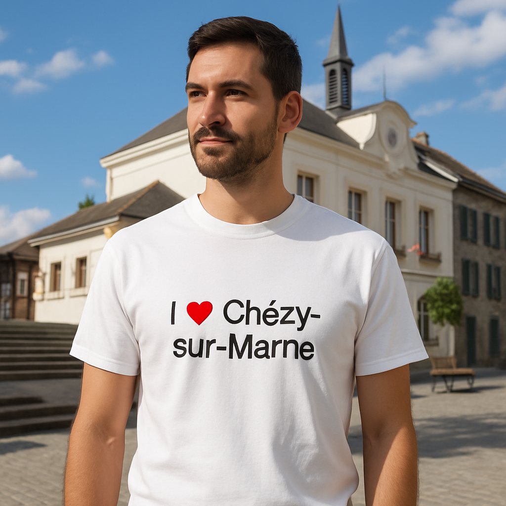 T-Shirt "Ich liebe Chézy-sur-Marne"