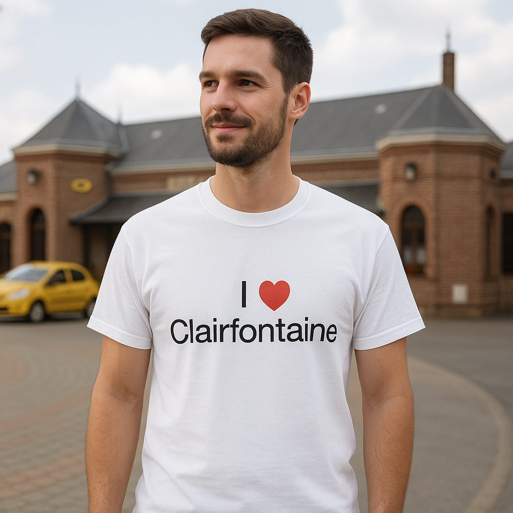 T-Shirt Ich liebe Clairfontaine