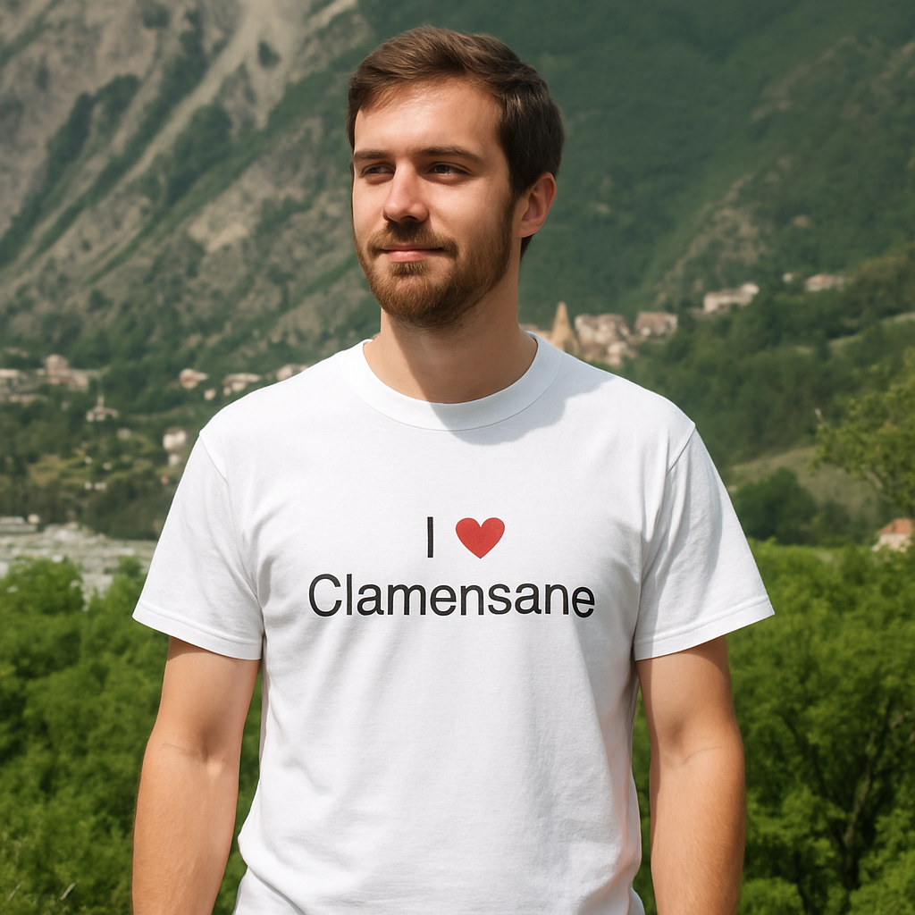 I love Clamensane T-shirt