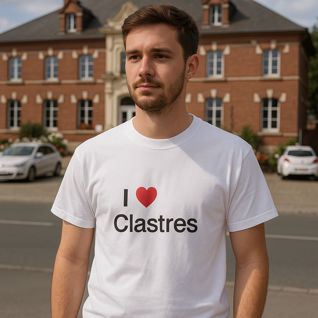 T-Shirt „I love Clastres“