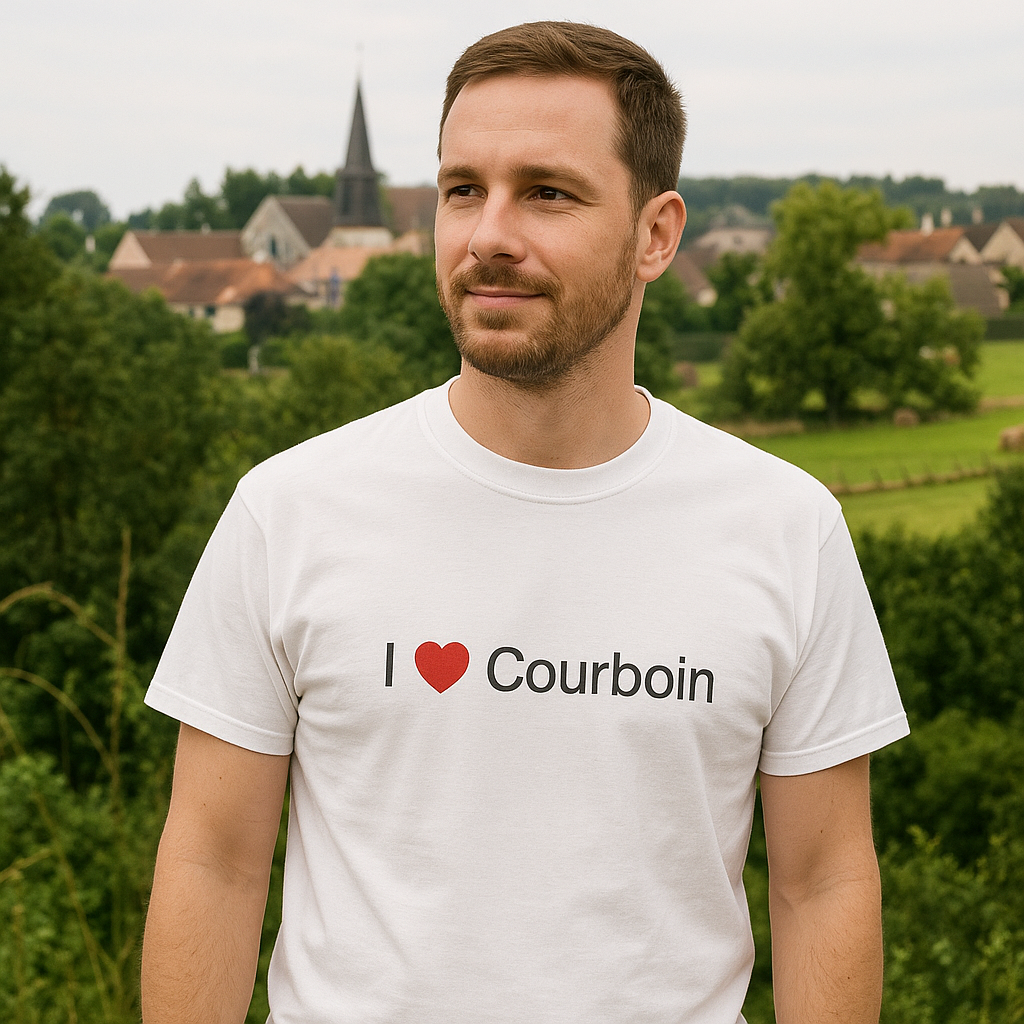 T-shirt Ich liebe Courboin