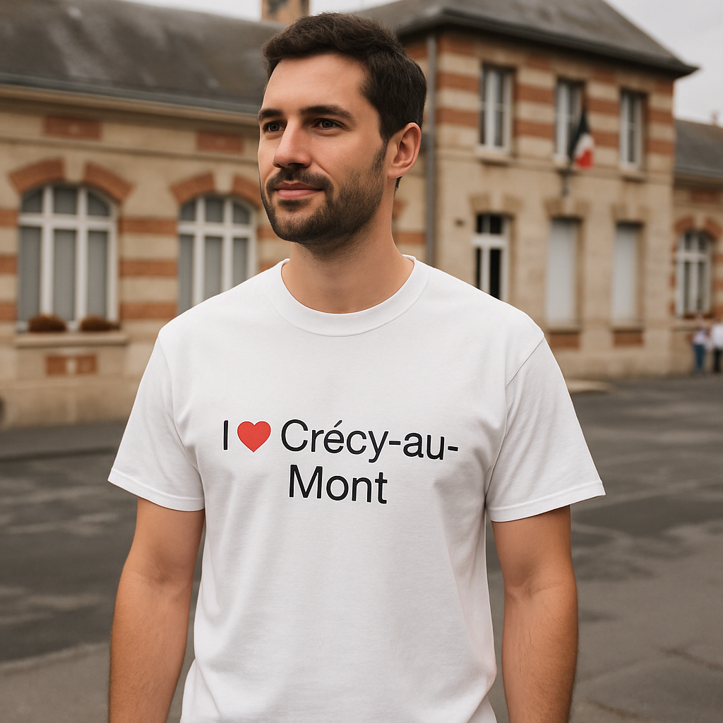 T-Shirt Ich liebe Crécy-au-Mont
