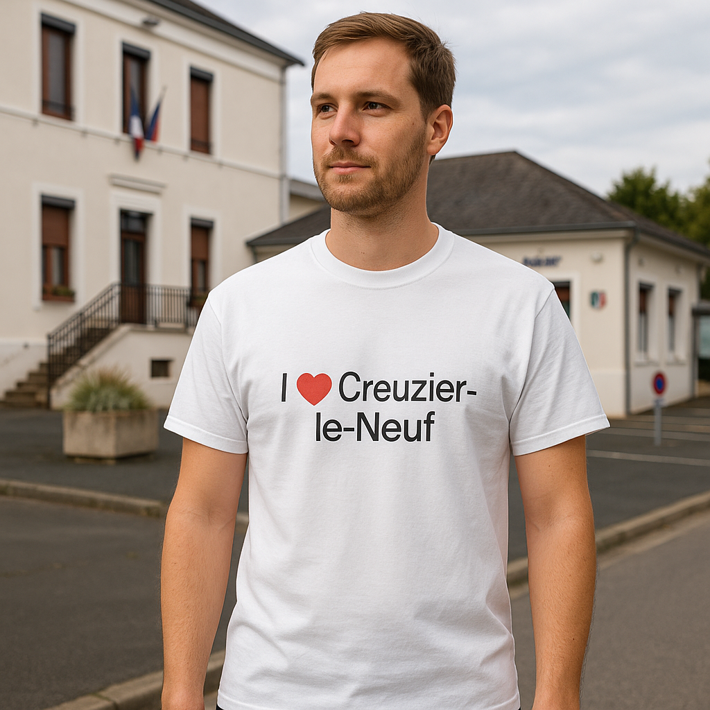 T-shirt I love creuzier-le-neuf