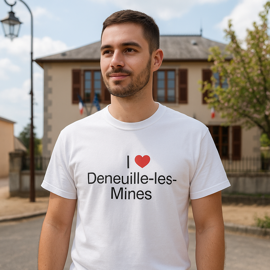 T-Shirt Ich liebe Deneuille-les-Mines