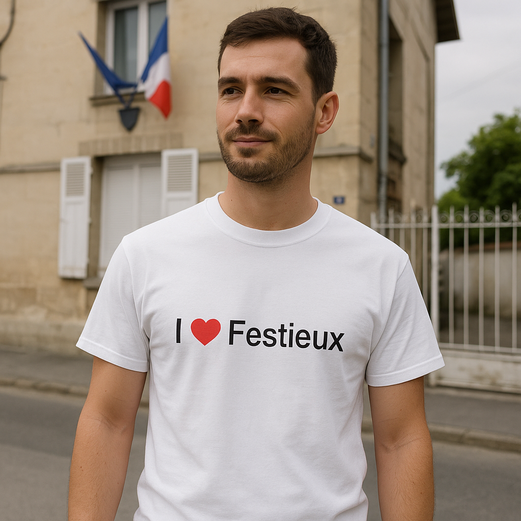 Festive "I love" T-shirt