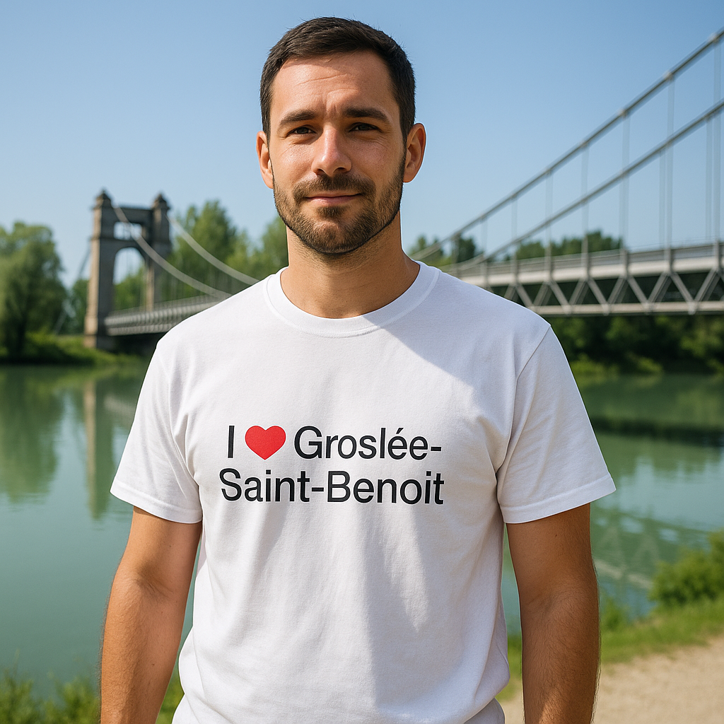 T-Shirt I Love Groslée-Saint-Benoît