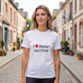 Photo portée du T-shirt I love noisy-sur-oise en décor Noisy Sur Oise