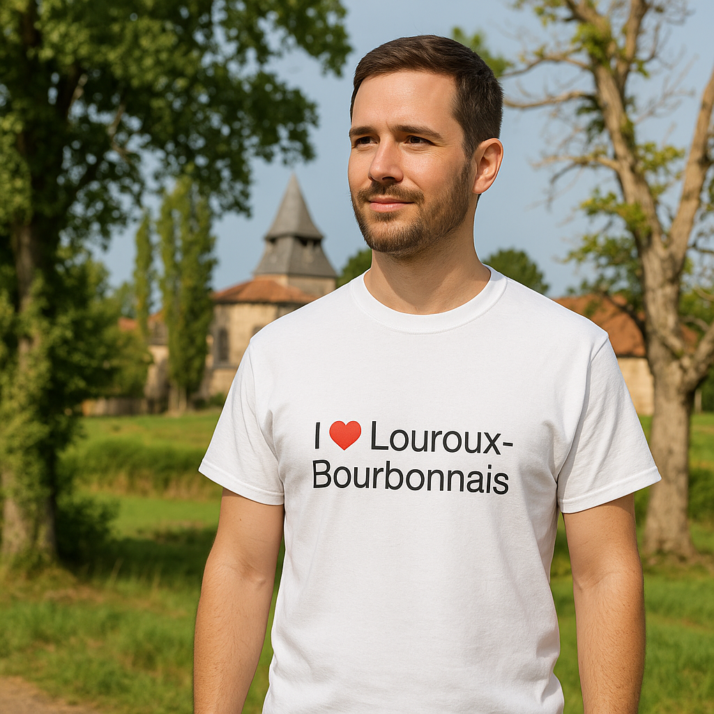 T-Shirt Ich liebe Louroux-Bourbonnais
