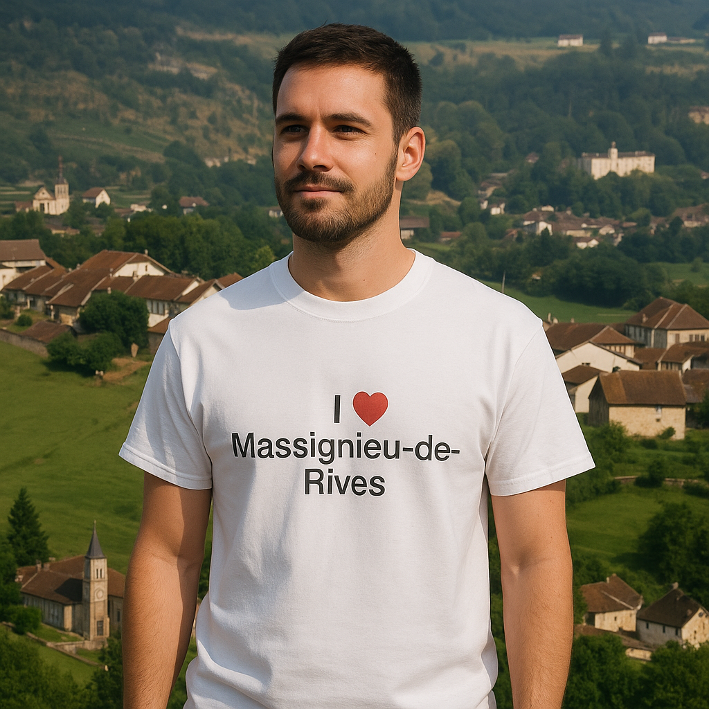 T-shirt I love massignieu-de-rives