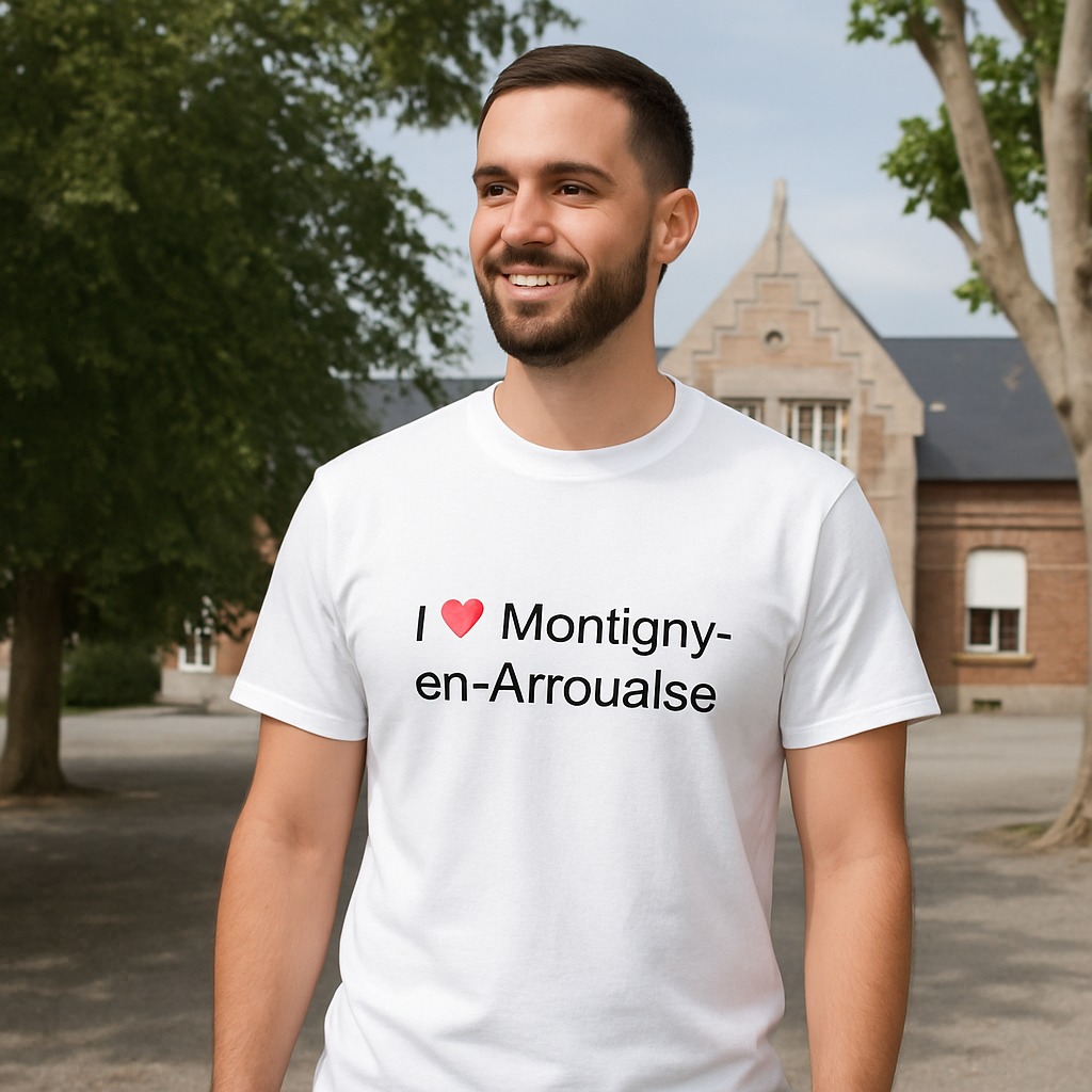 I love montigny-en-arrouaise t-shirt
