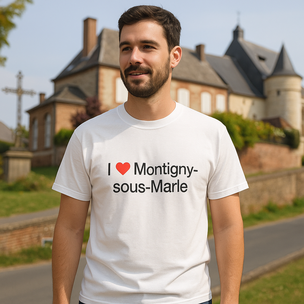 I love montigny-sous-marle t-shirt