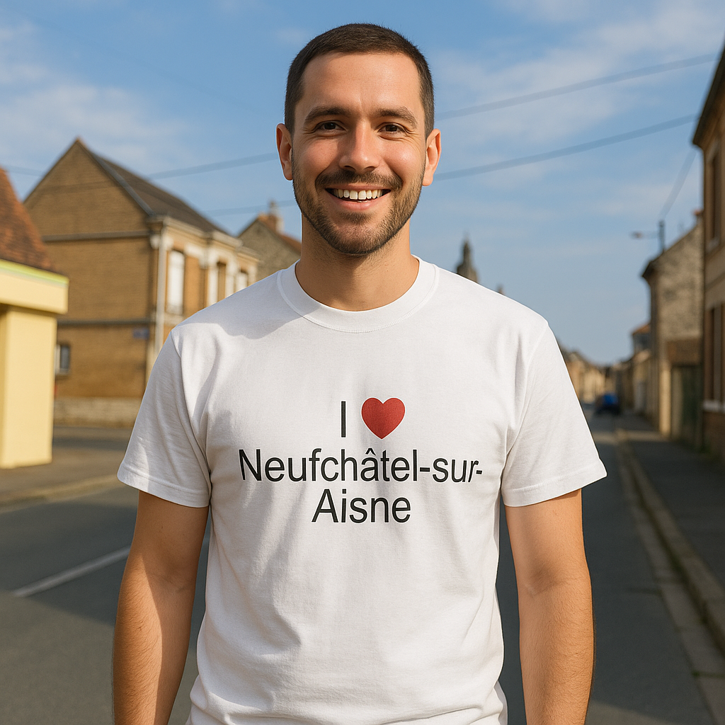 T-Shirt Ich liebe Neufchâtel-sur-Aisne