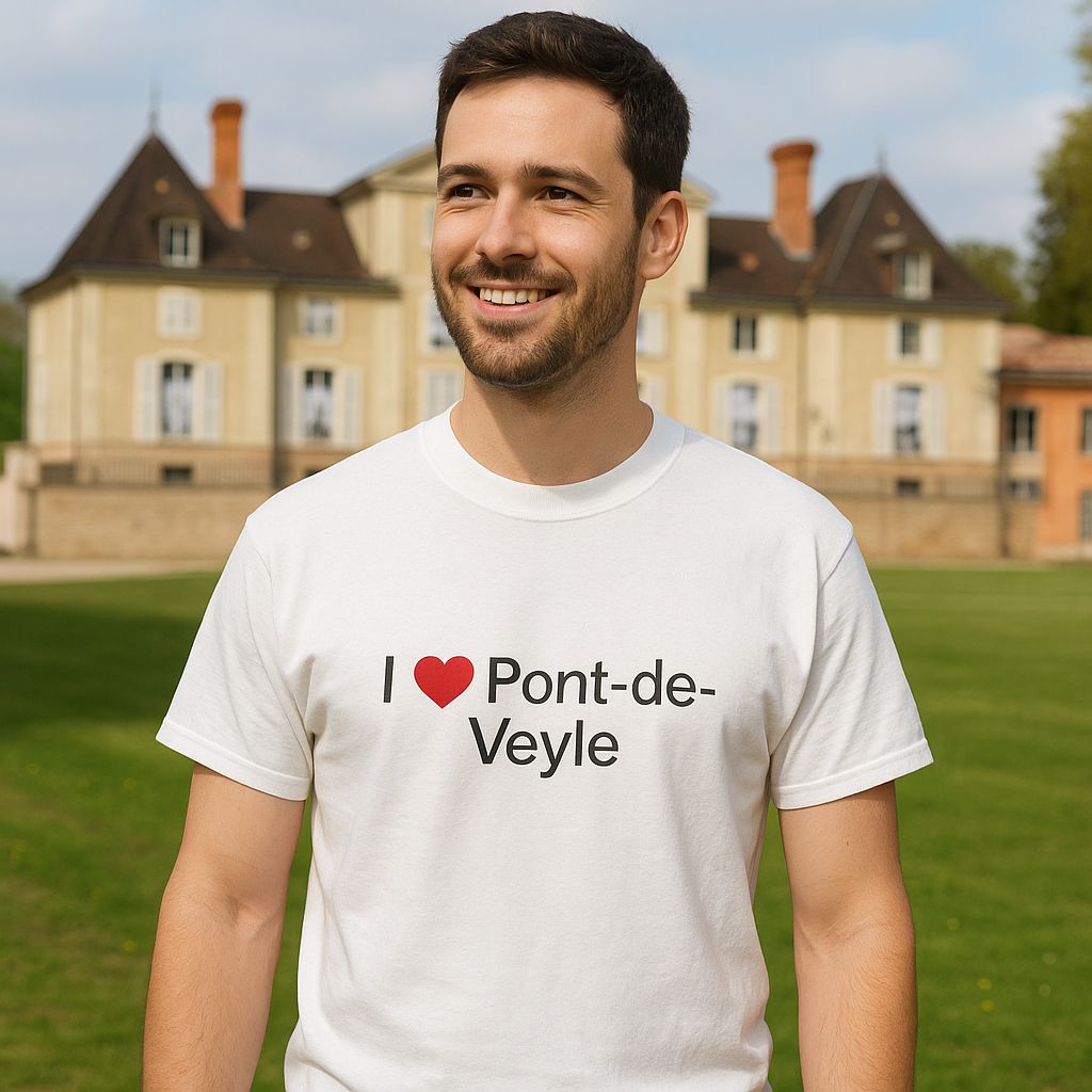 T-Shirt "Ich liebe Pont-de-Veyle"