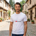 Photo portée du T-shirt I love boves en décor Boves