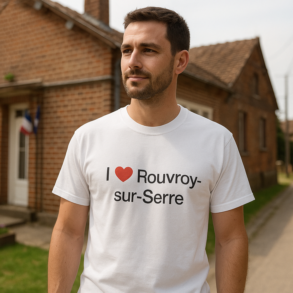 T-Shirt Ich liebe Rouvroy-sur-Serre