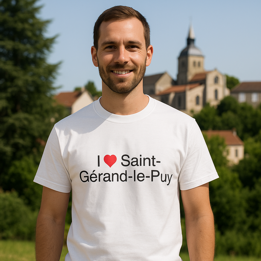 I love saint-gerand-le-puy t-shirt