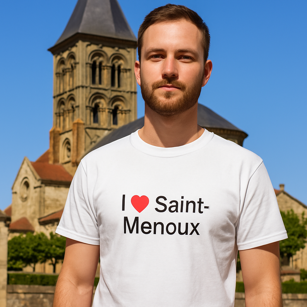 T-Shirt Ich liebe Saint-Menoux